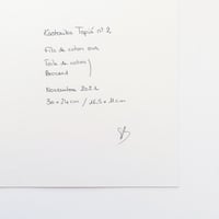 Image 5 of Oeuvre d'art textile abstraite - paysage intérieur n°2