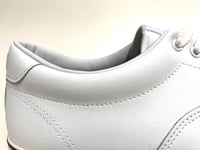 Image 6 of Touch ground white leather plimsoll sneaker shoes 