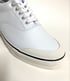 Touch ground white leather plimsoll sneaker shoes  Image 7