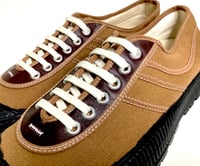Image 6 of VEGANCRAFT camel canvas hiker lo top sneaker shoes made in Slovakia 