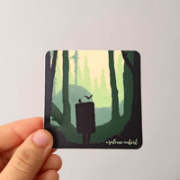 Image 2 of Bouldering in the woods - sticker