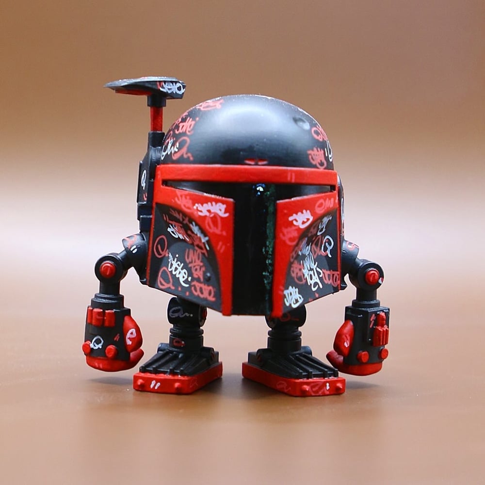 Image of Black and red BobaDroid 