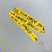 Image 1 of [ANIMALS?] - do not touch, warning! bites! - lanyard