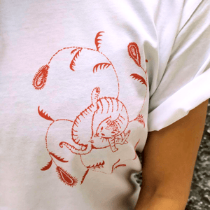 Cat Licking Butt T-shirt