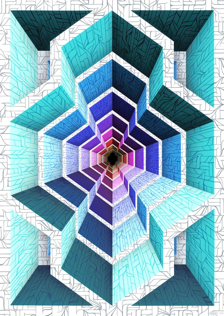 Image of "Geometrical Way" print