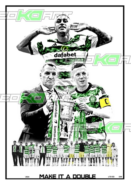 Image of CELTIC FC DOUBLE WINNERS 2023/24