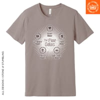 Image 1 of Five Solas of the Reformation (Faith Alone · Christ Alone · Grace Alone) Unisex T-Shirt