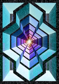 Image 1 of "Geometrical Way black" print