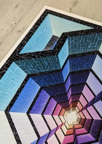 Image 3 of "Geometrical Way black" print
