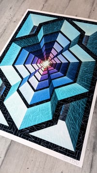 Image 5 of "Geometrical Way black" print
