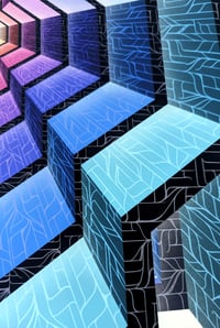Image 4 of "Geometrical Way black" print