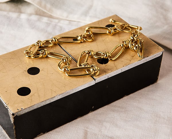Image of BRACELET PALOMA PLAQUÉ OR