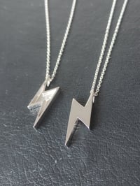 Image 11 of Lightning Bolt - Silver Pendant and Chain