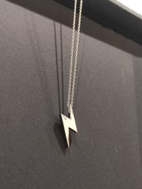 Image 13 of Lightning Bolt - Silver Pendant and Chain