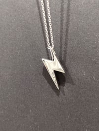 Image 15 of Lightning Bolt - Silver Pendant and Chain