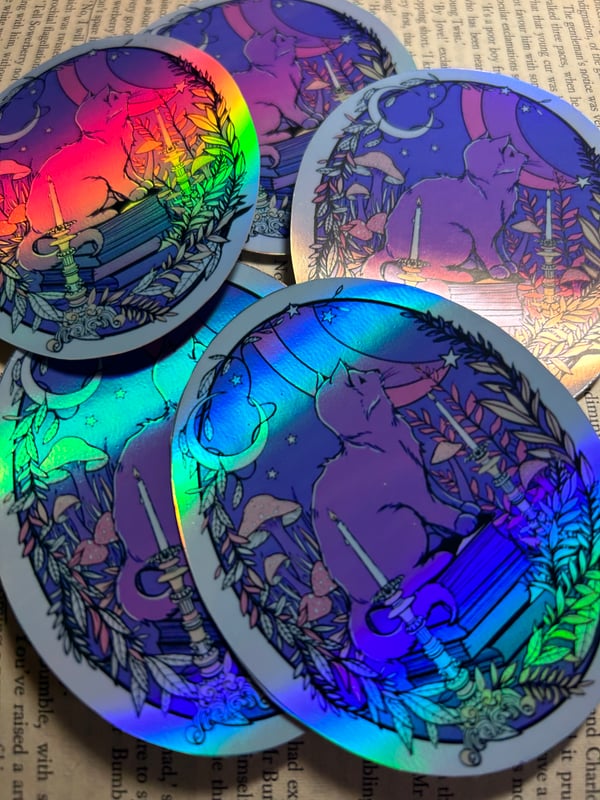 Image of Magical Kitty Holographic Sticker