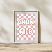 Image 4 of Little Phrase Checkerboard Print With White Font- Option 2