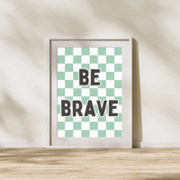 Image 5 of Little Phrase Checkerboard Print With Black Font- Option 1