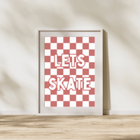 Image 2 of Little Phrase Checkerboard Print With White Font- Option 1