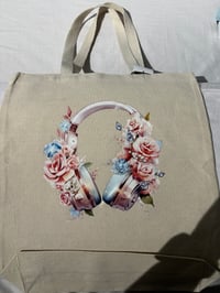 Image 1 of music lover canva bag