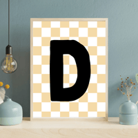 Image 4 of Checkerboard Initial Print