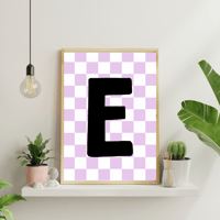 Image 3 of Checkerboard Initial Print