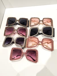 Image 7 of Oversized Glam Sparkle Sunglasses (18 Colour Options)