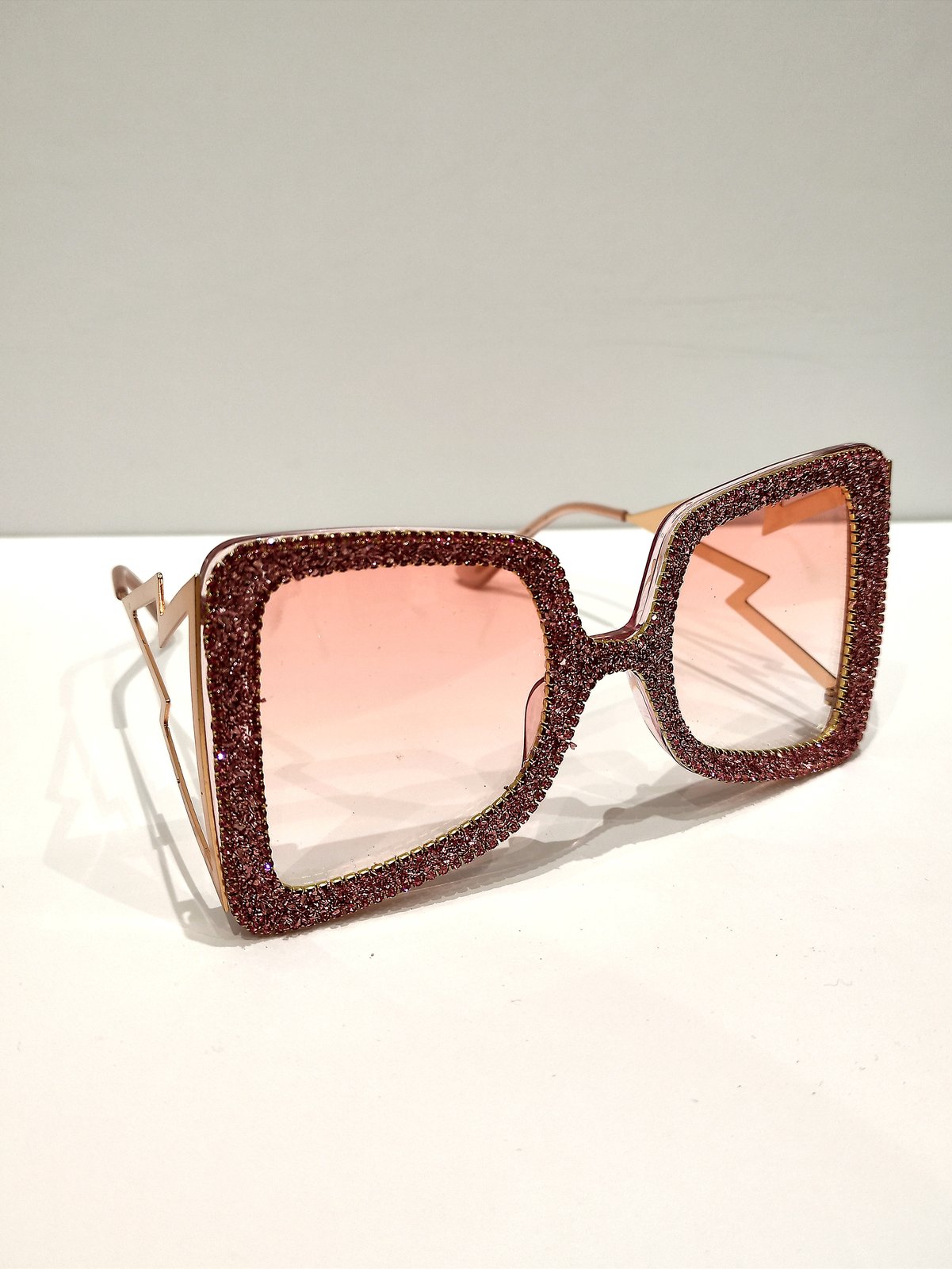 Pink sparkly sunglasses hotsell