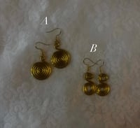 Image 2 of gold wired earrings 