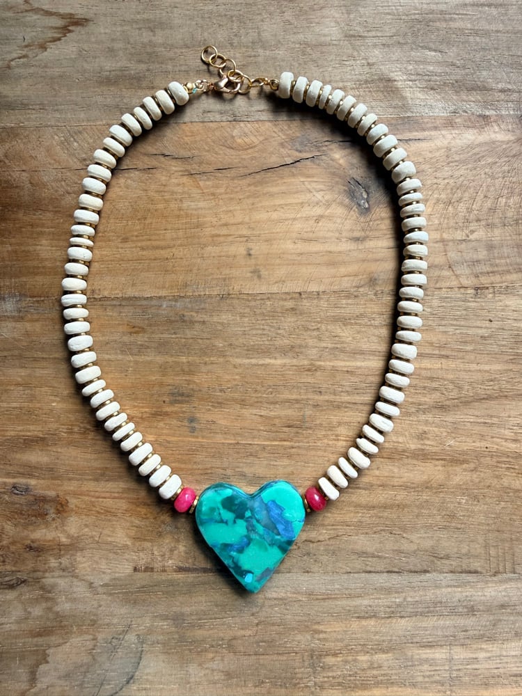 Image of Clay Heart Necklace