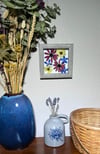 Red Cone, Delphinium And Maximillian Sunflower Wildflowers In 6" X 6" Shadow Box (Item# 202213S)