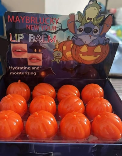 Image of STITCH PUMPKIN LIP BALM 