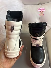 Image 5 of Chrome Hearts x Rick Owens Geobasket High 'Black'