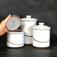 Image 5 of Medium Sized Bruen Pottery Kitchen Canister Set