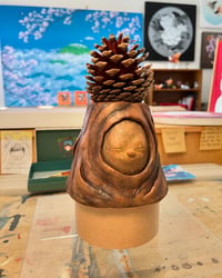 Image 8 of 'Tree Guardian, The Pine Prince' 1/1 Ceramic Sculpture