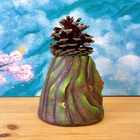 Image 2 of 'Tree Guardian, The Pine Prince' 1/1 Ceramic Sculpture