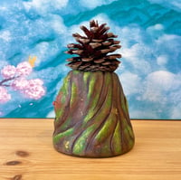 Image 3 of 'Tree Guardian, The Pine Prince' 1/1 Ceramic Sculpture