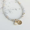 'Shimmer' Gold Labradorite wrap bracelet / necklace