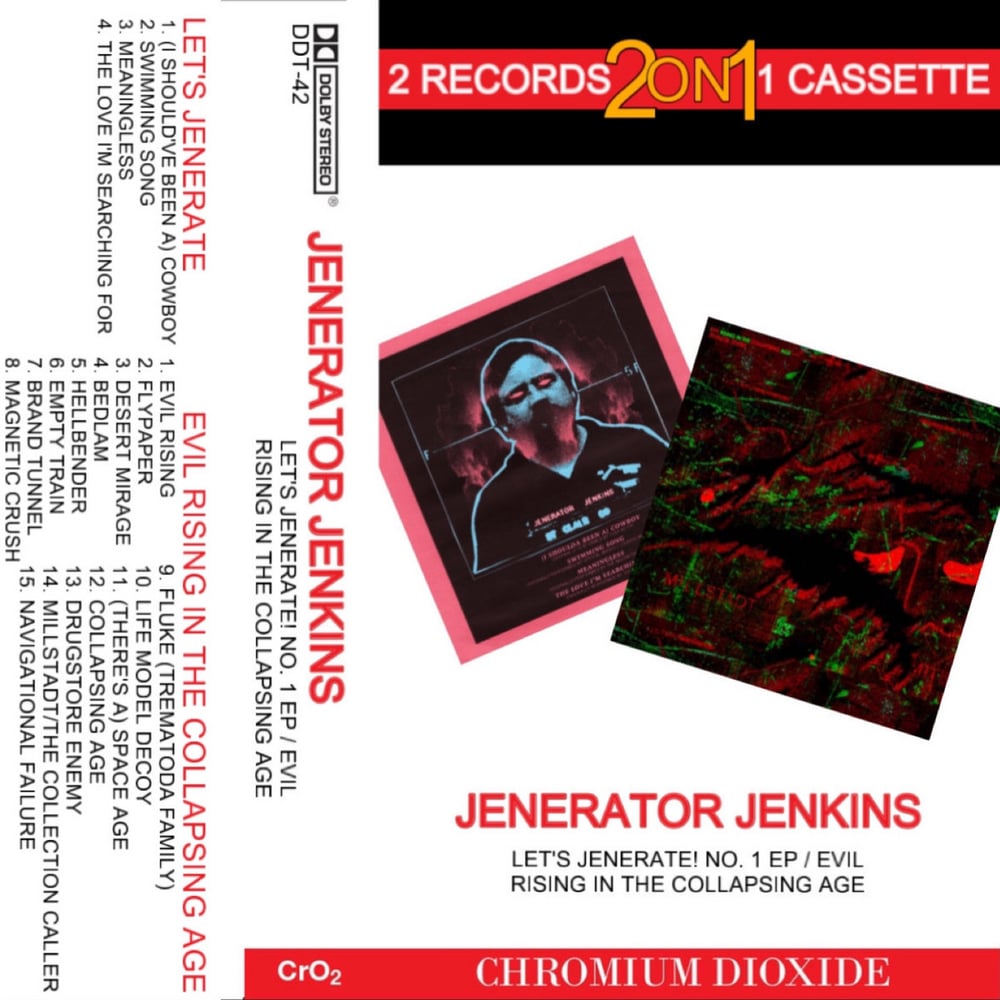 JENERATOR JENKINS 'Let's Jenerate! No. 1 EP / Evil Rising in The Collapsing Age' cassette