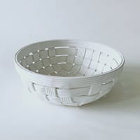 Image 1 of Vintage Ceramic Braided Fruit Bowl