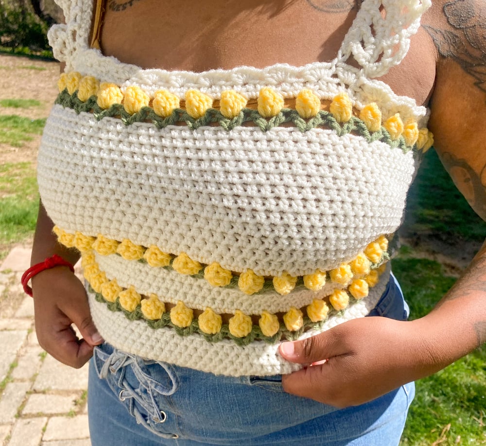 Image of Crochet Tulip Top - MADE TO ORDER (Read Description)