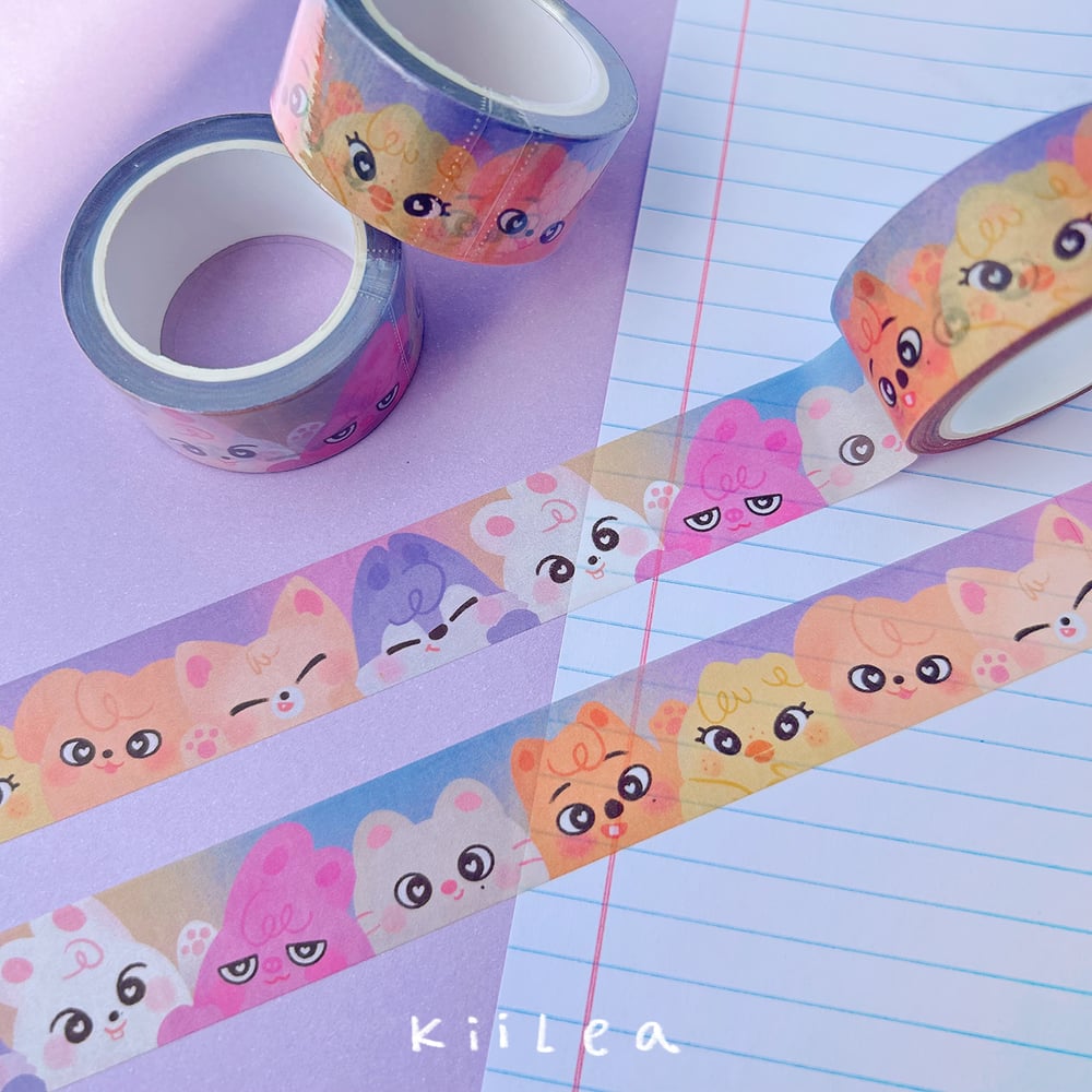 Image of peekaboo skzoo washi tape