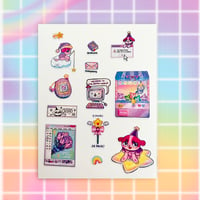 Image 3 of Glitter Cybercore Sticker Sheet