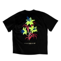 Image 8 of NEON BOUQUET OVERSIZE PREMIUM TSHIRT BLACK