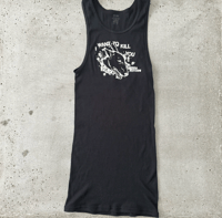 MEN'S Medium Black IWTKY Ribbed Tank 