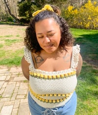 Image 3 of Crochet Tulip Top - MADE TO ORDER (Read Description)