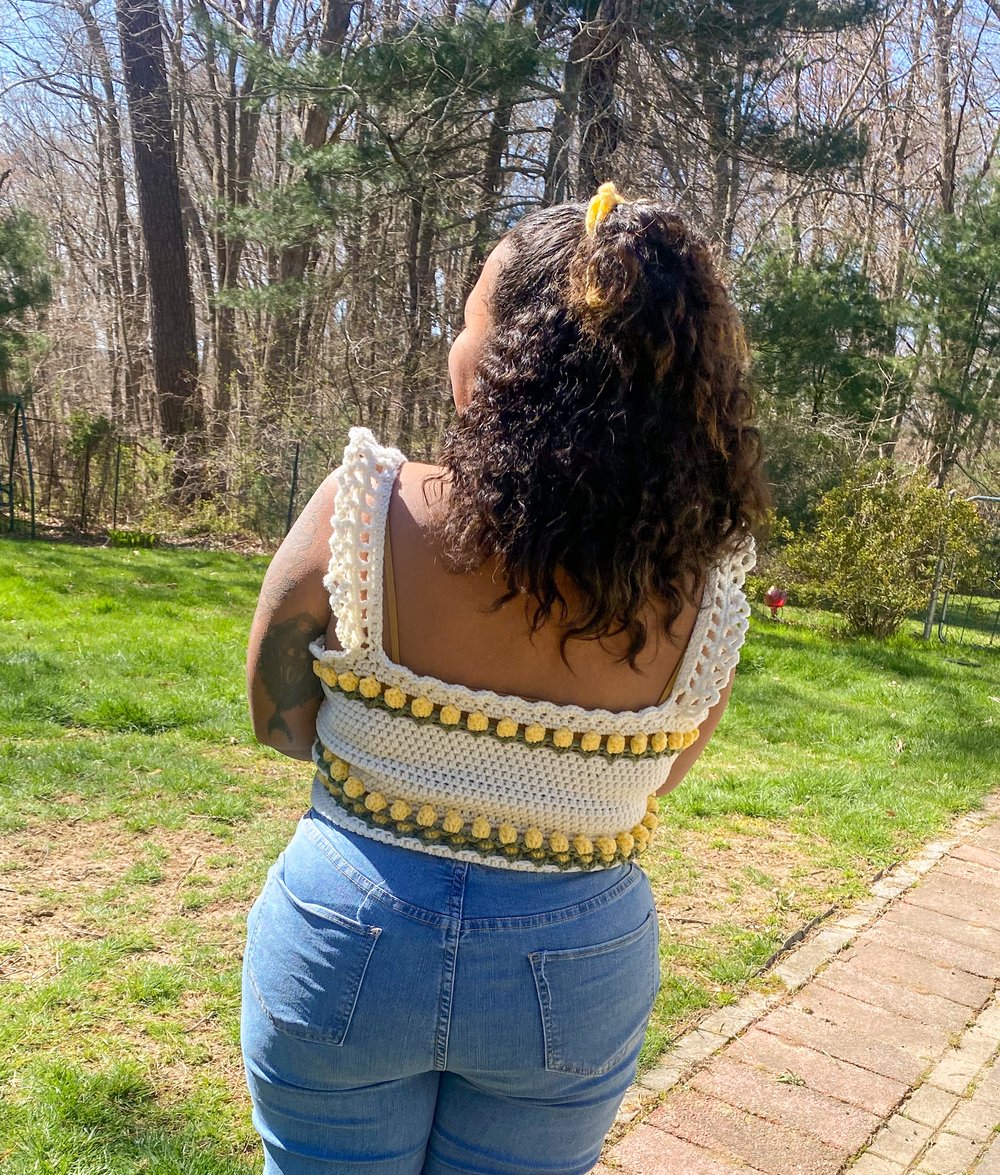 Image of Crochet Tulip Top - MADE TO ORDER (Read Description)
