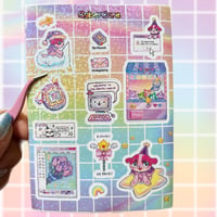 Image 2 of Glitter Cybercore Sticker Sheet