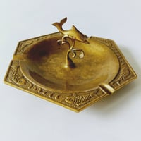 Image 1 of Vintage Bronze Seaside Cigarette Tray