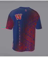 Image 3 of Seariders  Red/Blue Faded Tribal Dri-fit Shirt
